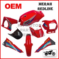 [FULL TANAM ] COVERSET RXZ MILI BOSCH BOSS OEM MERAH REDLINE / MERAH LINE MERAH SIAP BAJAK (100% ORIGINAL )