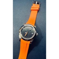 ※Seiko Mod 精工 全黑面 橘針 探險家 日誌 藍寶石玻璃 機械錶