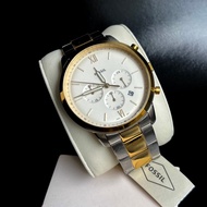 CLEARANCE SALE! Fossil Watch FS5385 Chrono 2 Tone Gold Silver Steel Watch For Men NO BOX