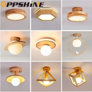 Modern Wooden LED Ceiling Light Nordic Corridor light Aisle Entrance Balcony Ceiling Lights Hallway 