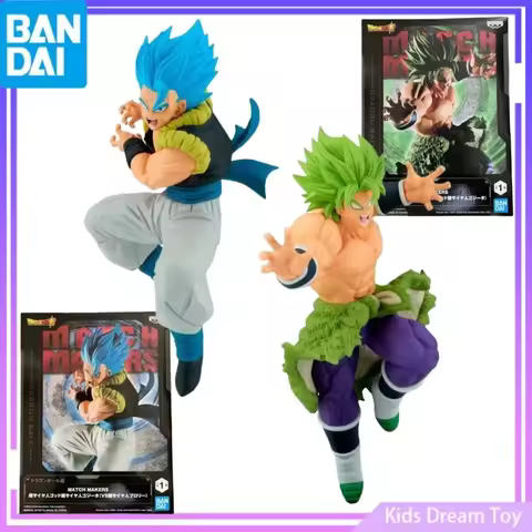 Bandai in Stock Original BANPRESTO DragonBall Super Anime MATCH MAKERS SUPER SAIYAN Broli&Gogeta Act