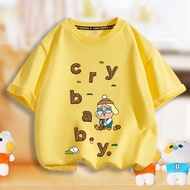 Fashion Cute Pop Mart Crybaby Print Tshirt Monster Tears T-shirt Unisex Women Girls Casual Cotton Te