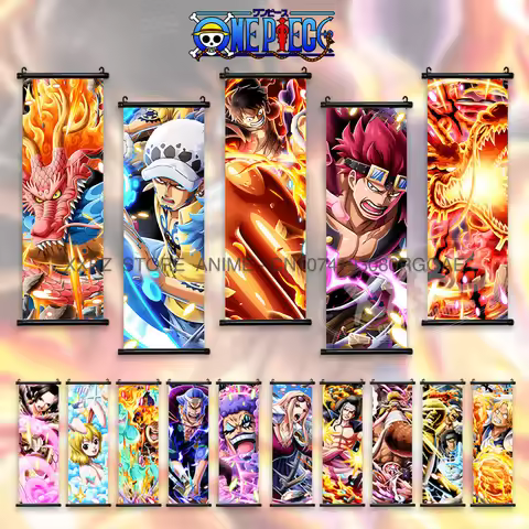 ONE PIECE Scrolls Pictures Anime Posters Eustass Kid Home Decor Boa Hancock Wall Art Shanks Hanging 