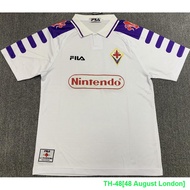 48 August London 98 Fiorentina Retro soccer jerseys 1998 1999 BATISTUTA football shirt RUI COSTA jer