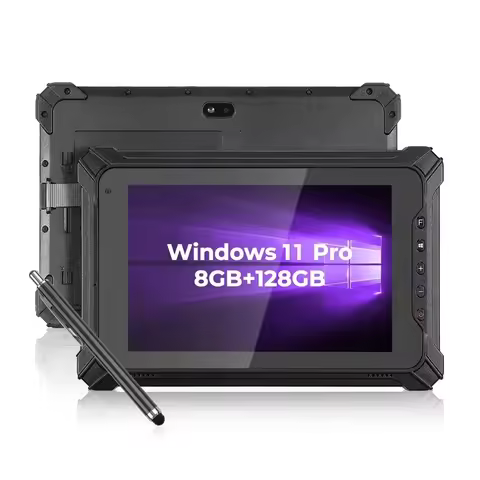 CHWEIDA 8 Inch Rugged Windows Tablet with 8GB RAM 128GB ROM Built-in Barcode Scanner 4G WiFi Enabled