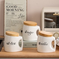Ceramic Jar Sealed Jar Household Tea Jar Storage Jar Food Grade Storage Jar Coffee Bean Storage Jar 