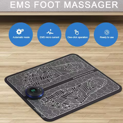 Foot Massager EMS Rechargeable Massage Mat Foot Relaxation Pads Electric Foot Massage Tool To Home F