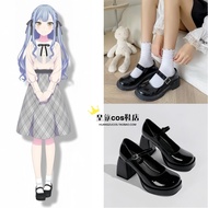 Toyokawa Shoko BanG Dream Ave Mujica Plaid Skirt Cosplay Shoes