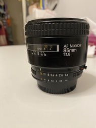 Nikon AF nikkor 85mm 1:1.8 