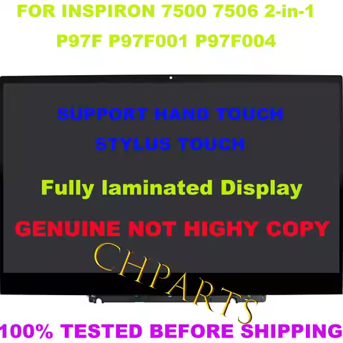 15.6" Replacement Display LCD Touch Screen 8536H X03GC2 B156HAN02.0 FHD For Dell Inspiron 7500 7506 