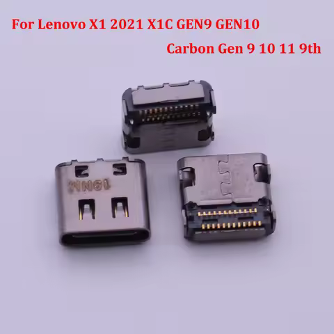 2-100pcs TYPE-C DC Jack USB Type C Charging Port Connector For Lenovo X1 2021 X1C GEN9 GEN10 Carbon 