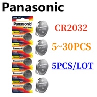 5-30pcs Original PANASONIC CR2032 CR 2032 3V Lithium Battery For Watch Calculator Clock Remote Contr