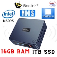 Beelink Mini S Windows 11 Mini PC Intel N5095 16GB RAM 1TB SSD Desktop PC Gaming PC CPU Computer