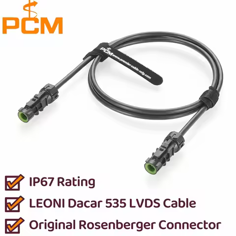 Original Rosenberger IP67 Waterproof HSD LVDS 535 Cable, A Code 4 Pin D4K14A-1D5A5-A Female to Femal