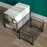 [9.20,000 People Collection] Iron Book Box Desktop Shelf Desk Storage Box Student Party Goods Book S