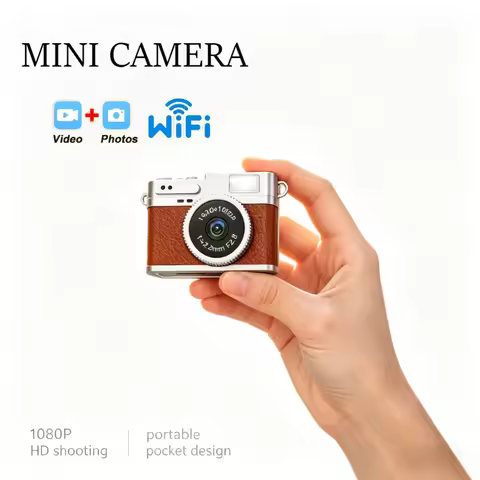 S150 Retro Mini Digital Camera 1080P Video Recorder 0.96" IPS Screen LED Fill Light Portable Vintage