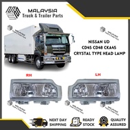 NISSAN UD CD45 CD48 CKA45 Crystal Type Head Lamp / Headlight /Lampu Besar | Lorry Truck Spare Part