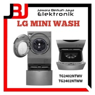 LG MESIN CUCI TWIN WASH TG2402NTWW MESIN CUCI 2KG MINI WASH LG TG2402