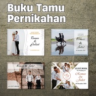 R115 Wedding Guest Book / Guest Book | FULL Photo Wedding Guest Book - Soft Cover Guest Book