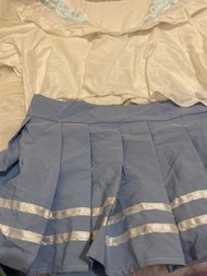 情趣日系水手服校服裙套裝 藍色百褶裙size S 119