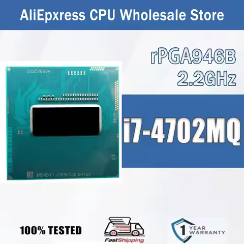Intel Core i7-4702MQ SR15J 2.2GHz 4 Cores 8 Threads 6M 37W i7 4702MQ Computer CPU Processor Server S