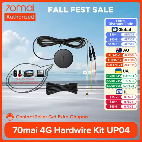 70mai 4G Hardwire Kit UP04 for 70mai Dash Cam Omni X800 / X200 / 70mai 4K Dash Cam A810 / 70mai Dash