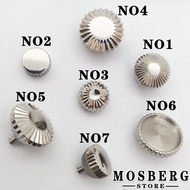 Watch Crown Parts Stainless Steel Different Size Fit ETA 6497 6498 Seagull ST36 Watches Movement