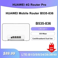 New HUAWEI B535-836 Router 4G CPE Router Cat 7 300Mbps Routers WiFi Hotspot Router with Sim Card Slo