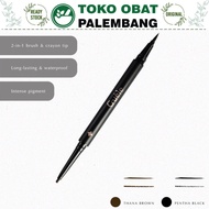 Guele Dualiner INTENSE LONG LASTING EYELINER 2IN1 EYE LINER CRAYON BRUSH TIP WATERPROOF ULTRA FINE T