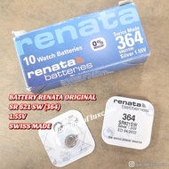 ORIGINAL RENATA BATTERY 364 SR621 SWISS MADE batu baterai asli ori jam