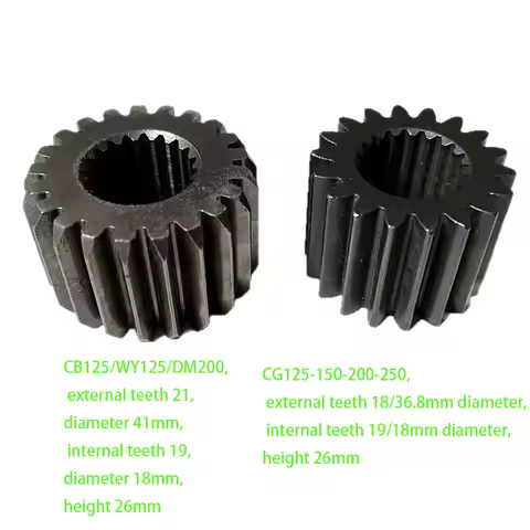 Crankshaft Small Gear Clutch Countershaft Gear Transmission Gear Engine Gear Suitable for CG125 150