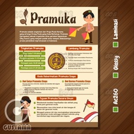 Scout Guide Poster Umum, A3 Laminated Educational Poster