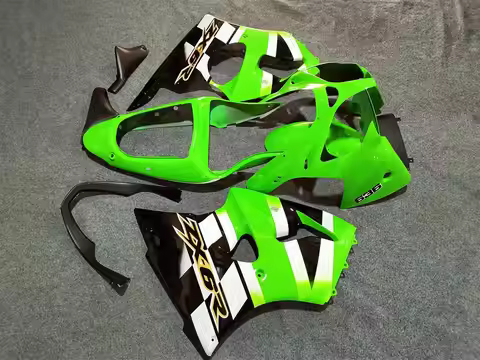 Plastic Fairings for Kawasaki ZX6r 2000 - 2002 Green Black Body Kits for Kawasaki ZX6r 2001 Fairing 