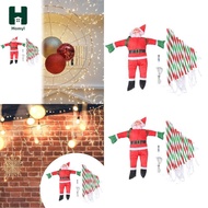 Homyl 9.8ft Santa Claus Climbing Rope Ladder LED Light for Christmas Tree Decoration