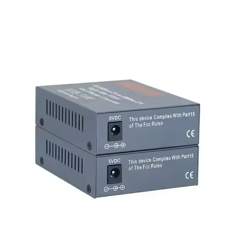 1 Pair FTTH Fiber Optic Media Converter HTB-3100 SC 10/100M Single Mode Single Fiber transceiver med