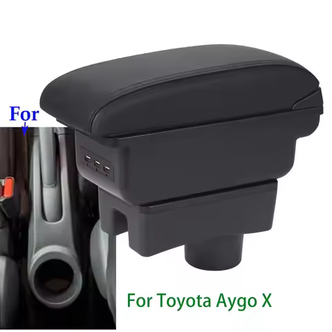 For Toyota Aygo X Armrest Box For Toyota Aygo Car Armrest Retrofit parts Auto Storage Box Arm Bracin