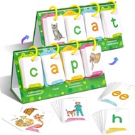 Flip Phonics Flashcards CVC Word Building Game - Preschool Educational Toy