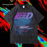 Oversized T-SHIRT / WASHED T-SHIRT / OVERSIZED T SHIRT / INITIAL T-SHIRT D VINTAGE TEE