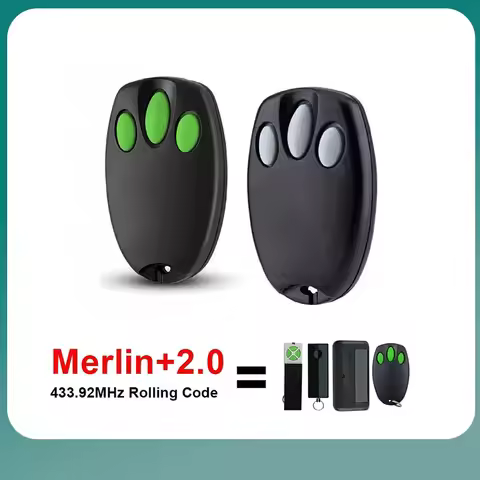 Merlin+2.0 For MERLIN E943 E945M E950 MT100EVO MT60EVO Garage Gate Door Remote Control Clone Garage 