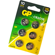 GP 超霸 CR2016 【6粒裝 】鈕釦電池 扁電