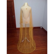[long yellow gold2M] Veil bridal veil wedding veil/ bridal veil/ veil/