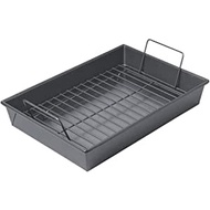 Chicago Metallic Non-Stick Roast Pan with Non-Stick Rack, 13 x 9 x 2.2 inches