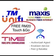 TM UNIFI, MAXIS Fibre, TIME Fibre , FREE TOUCH &amp;GO RM20💥💥💥