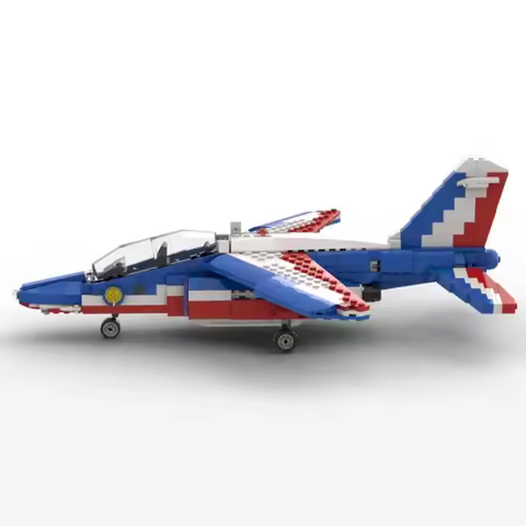 653PCS WW2 Military MOC Dassault-Dornier Alpha Jet model DIY creative ideas Fighter Plane ChildToy A