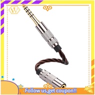 【W】Balanced Male 4.4mm HiFi Audio Adapter Cable 13cm to 3.5mm Stereo Female for Headphone Amp