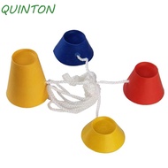 QUINTON Golf Rubber Tees Winter Tee Set, 4 in 1 Easier To Tee Up Golf Tee with Rope, Golf Studs Prof