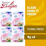 Glade Hang It Fresh (Floral Fresh) 8g Bundle of 4