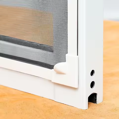 magnetic screen door mosquito net Magnetic Window Screen Tulle Mesh Stealth Customize DIY Mesh Curta
