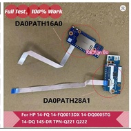 SD Card Reader Power Button Board HP 340s G7 14s-fq 14s-dq 14s-dy 14s-fr 14-dq 14-fq