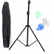 [YBKD] Foldable IV Pole Triangle Stand Vertical Infusion Home Clinic Drip with 4 Hooks Bottle Hanger